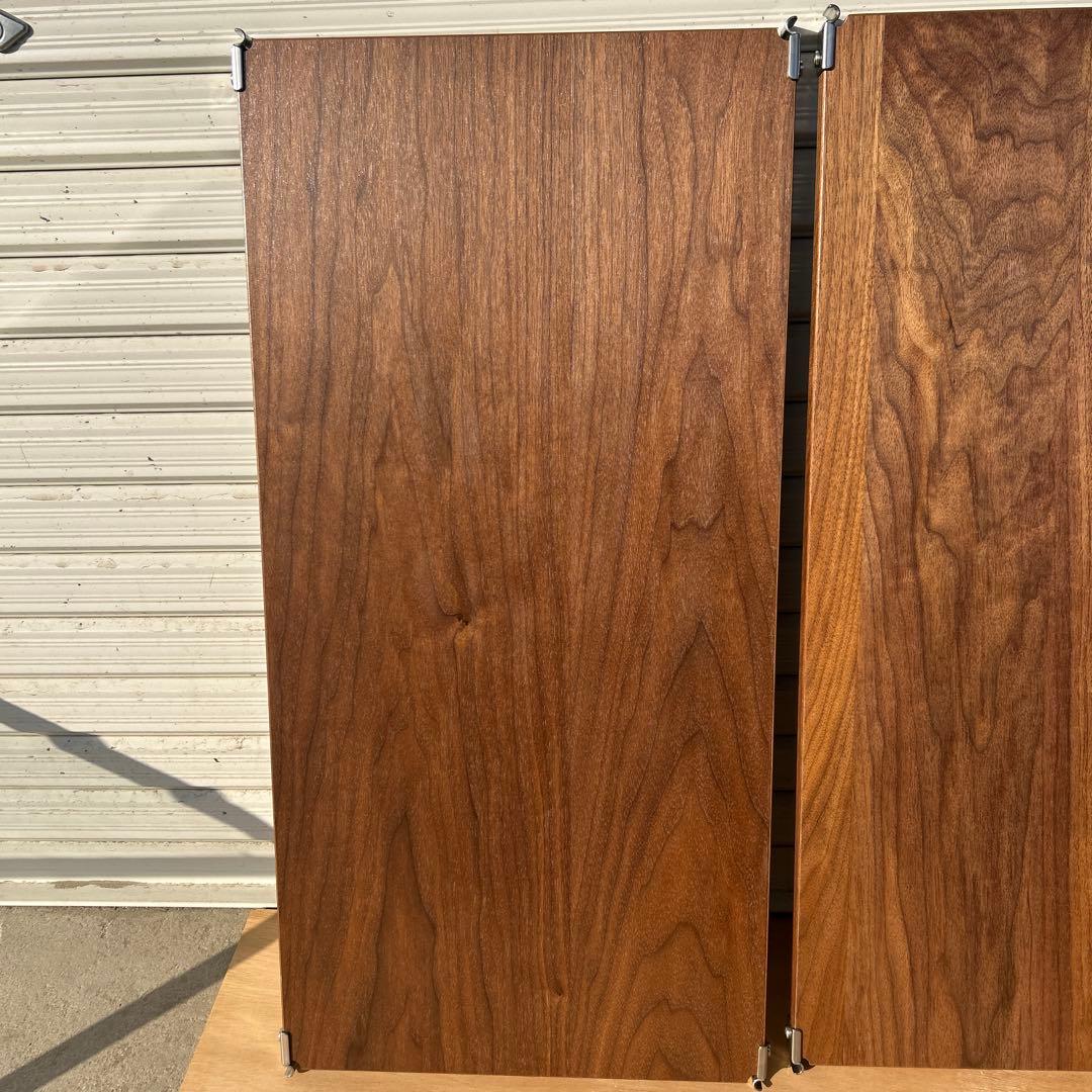 3枚　無印良品ステンレスユニットシェルフ 追加棚 ウォールナット材　幅84cm