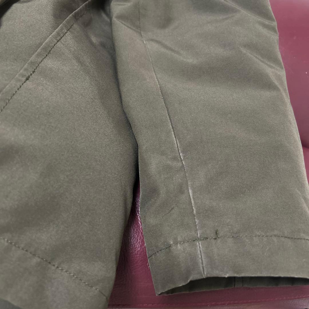 DANTON フーデットダウンジャケット　ファー付き　カーキ　40