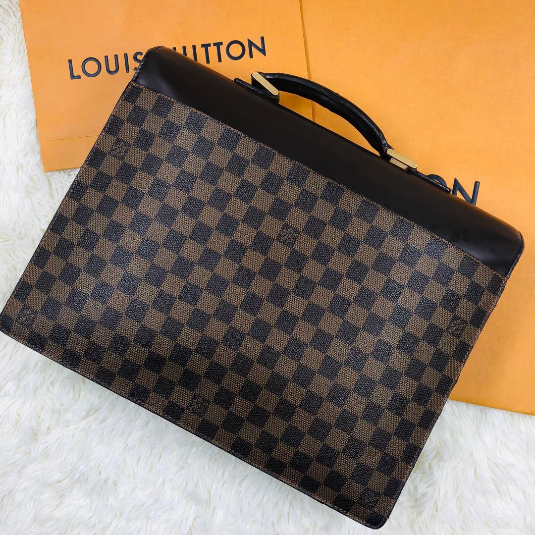 正規品本物✨ルイヴィトン✨ブリーフケース ダミエ アルトナPM エベヌ✨メンズ