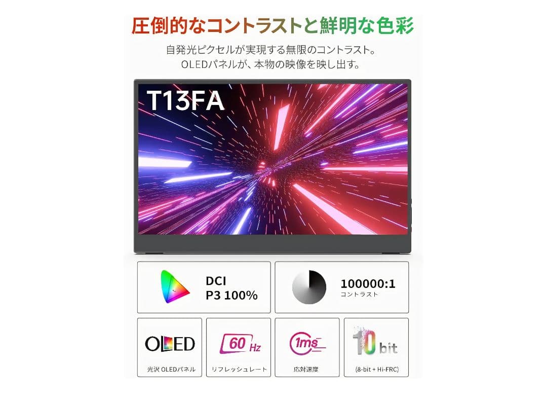 Intehill モバイルモニター T13FA