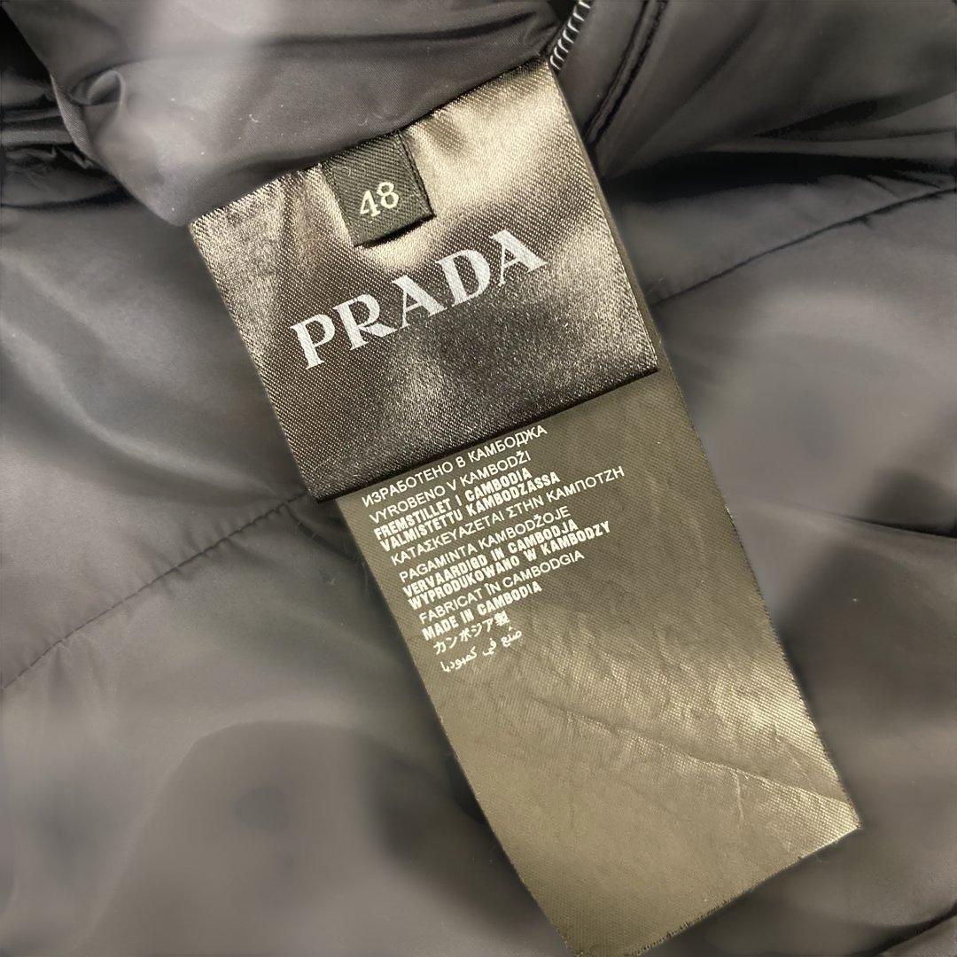 PRADA プラダ SGH037 ナイロンフーデッドジャケット ネイビー メンズ