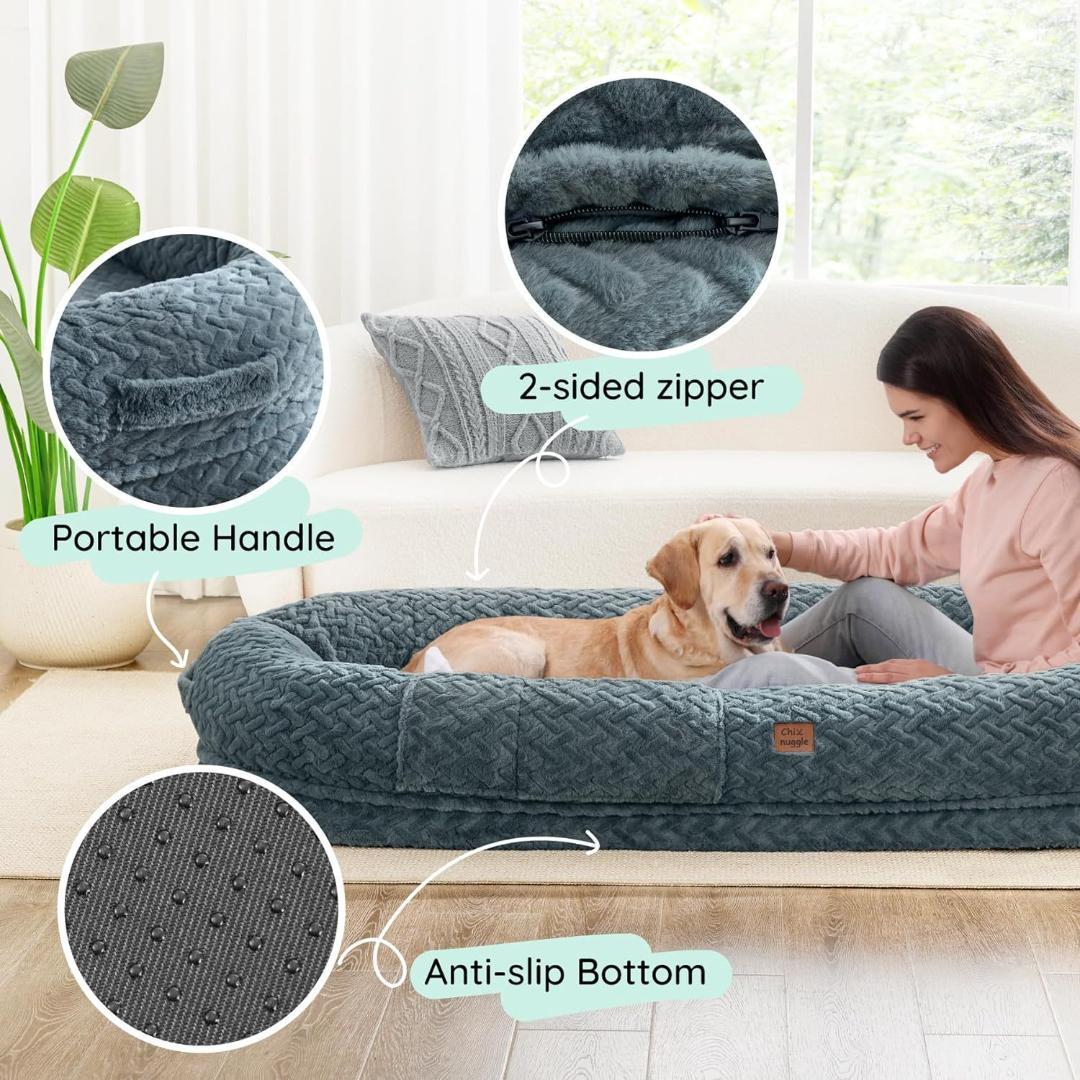 新品未使用★大型犬ヒューマンドッグベッド人間＆犬用ベッド 簡易ベッドにも