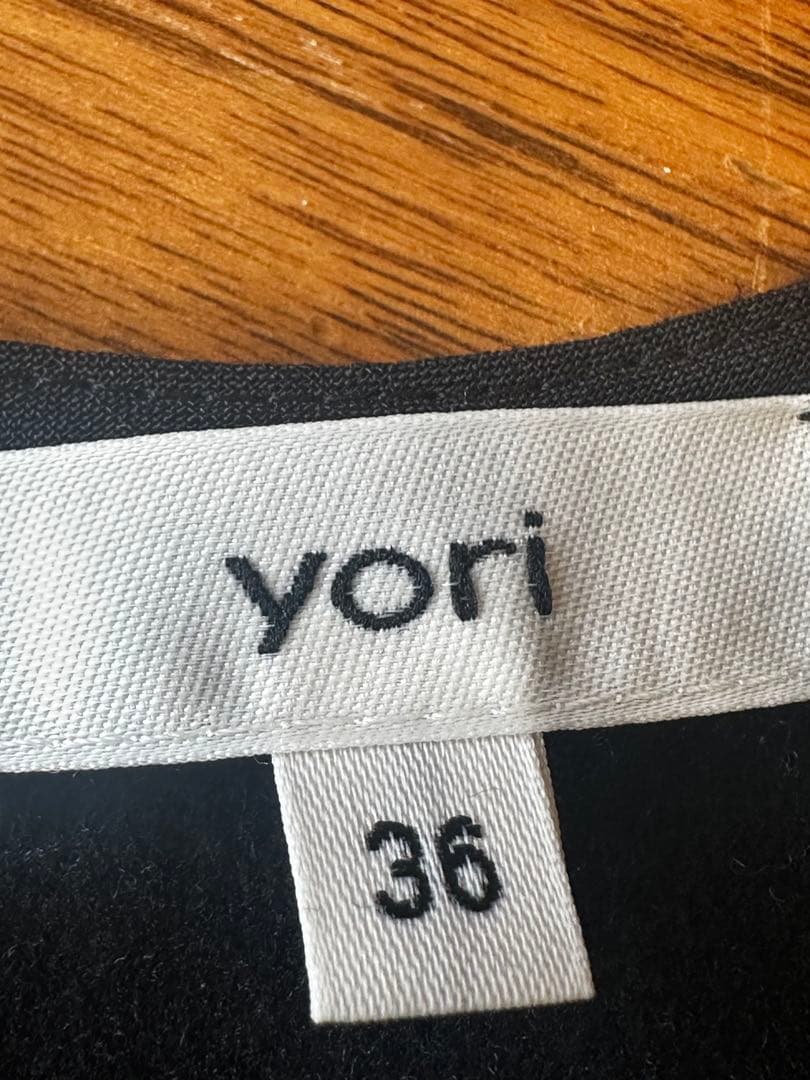 yori⭐︎美品 ぬくぬく ヘムダブル ティアードブラウス36 ブラック2025年