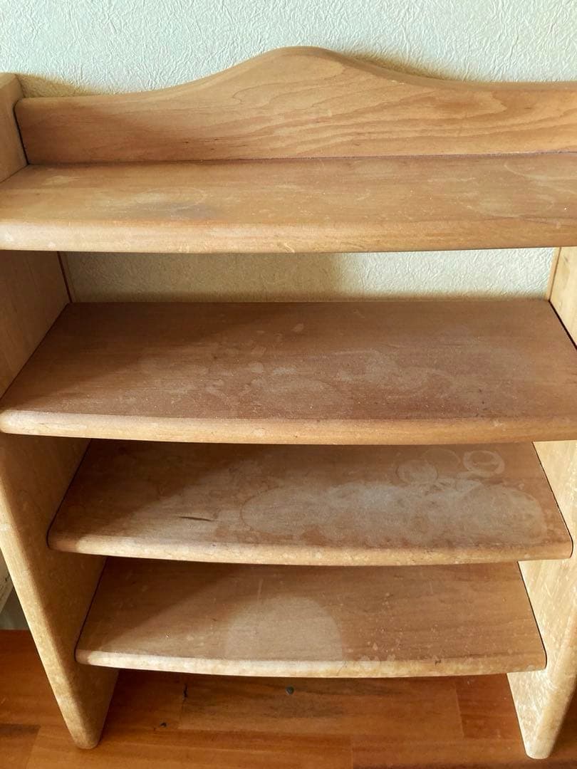 木製シェルフ　無垢仕上げ　ドイツ製