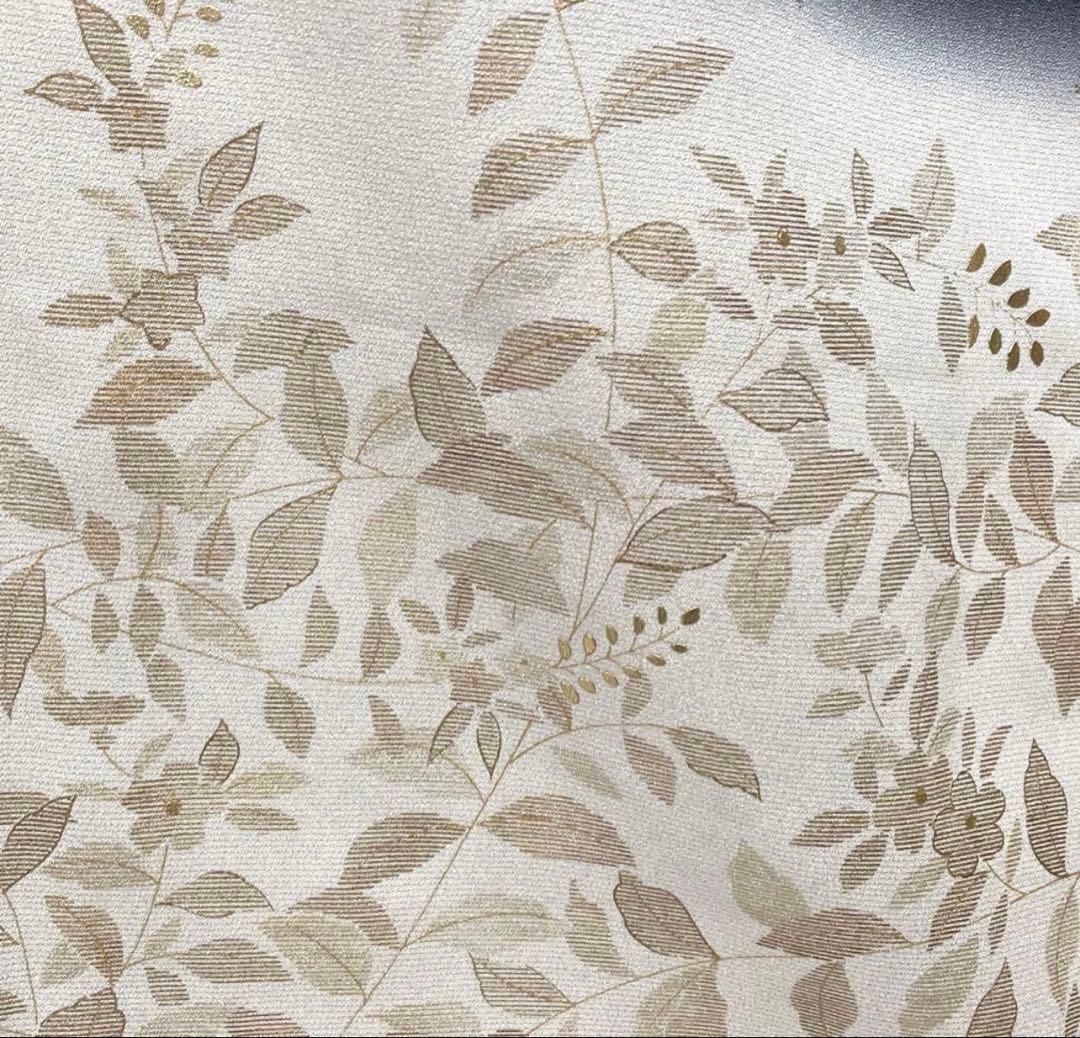 訪問着　黒　蝶々　金彩　正絹　着物　袷　美品