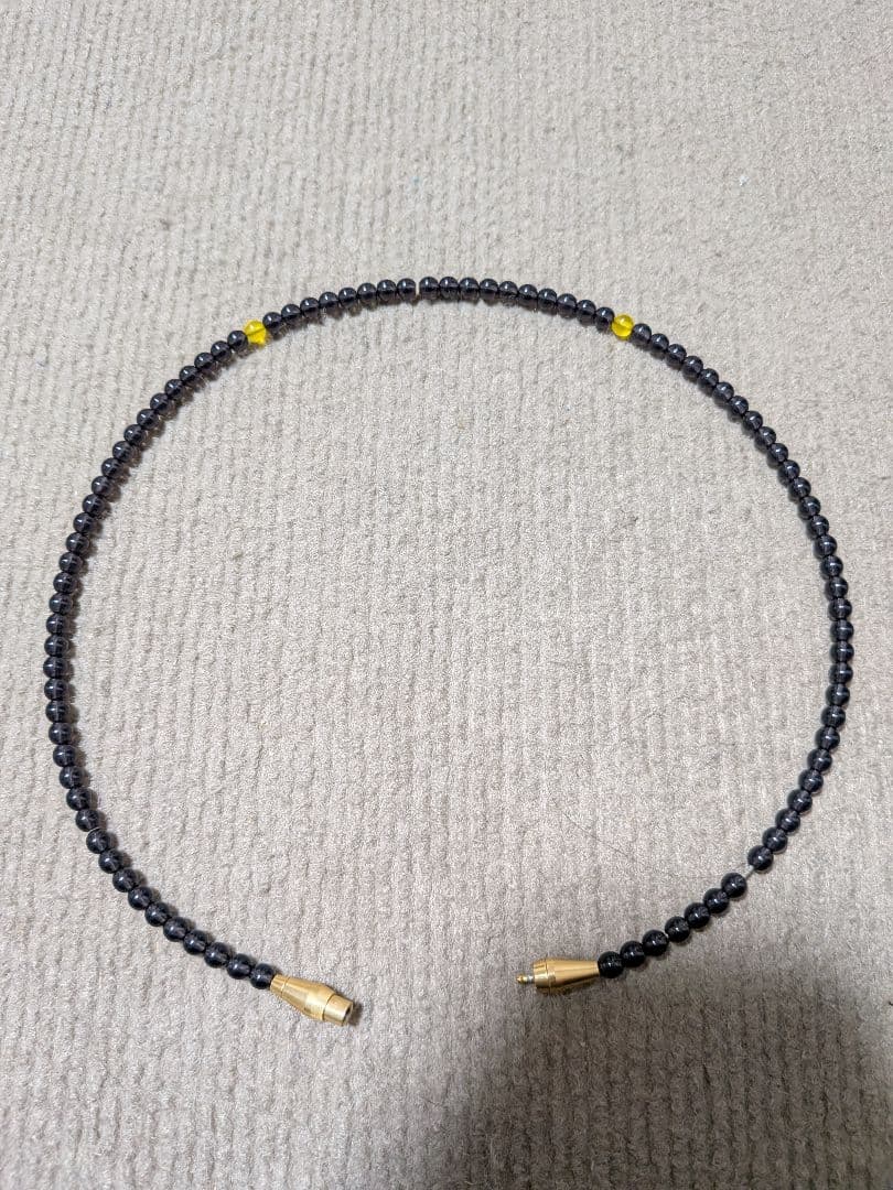 phiten RAKUWA　EXTREME クリスタルタッチ ゴールド 50cm