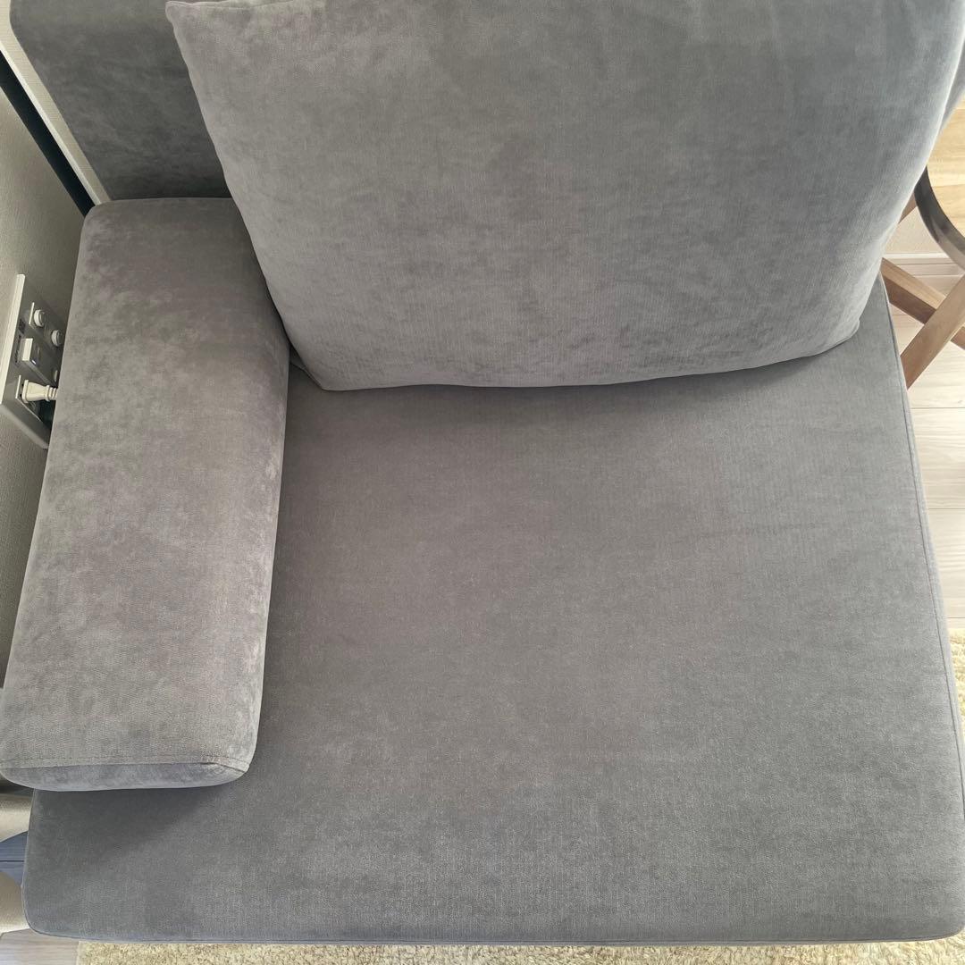 【2/8まで限定販売】VENTOTA 1人掛けソファ グレージュ