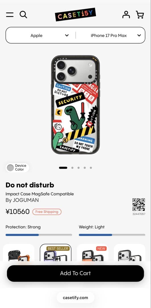 iPhoneアクセサリー Casetify iPhone 17 Pro Max JOGUMAN