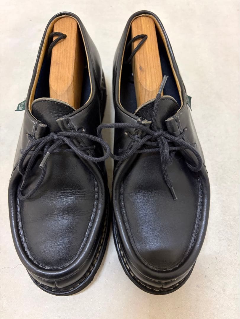 【41（25.5cm）、美品・ソール減り小】Paraboot ミカエル 黒