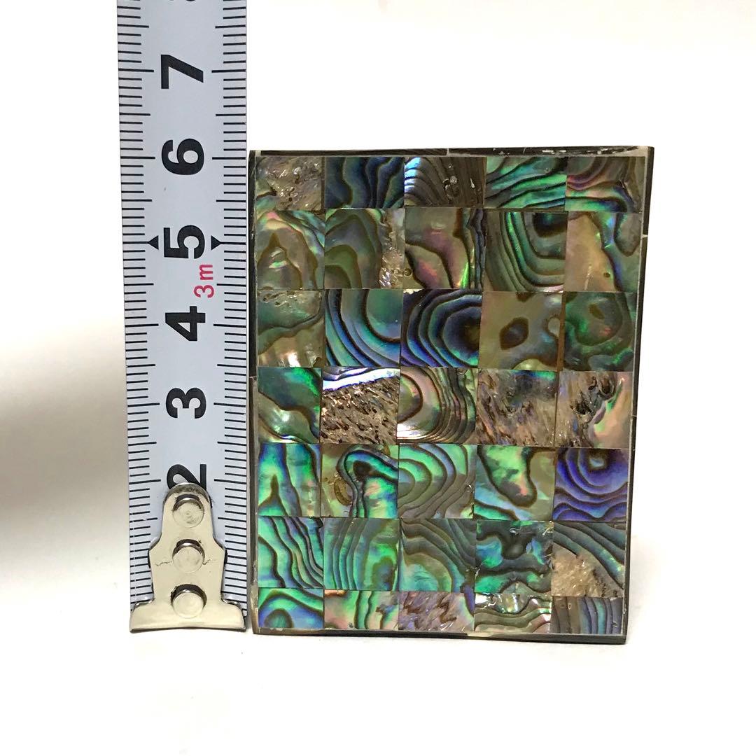 大理石 と アバロンシェル の 小さな 宝石箱 象嵌 孔雀貝 ジュエリー