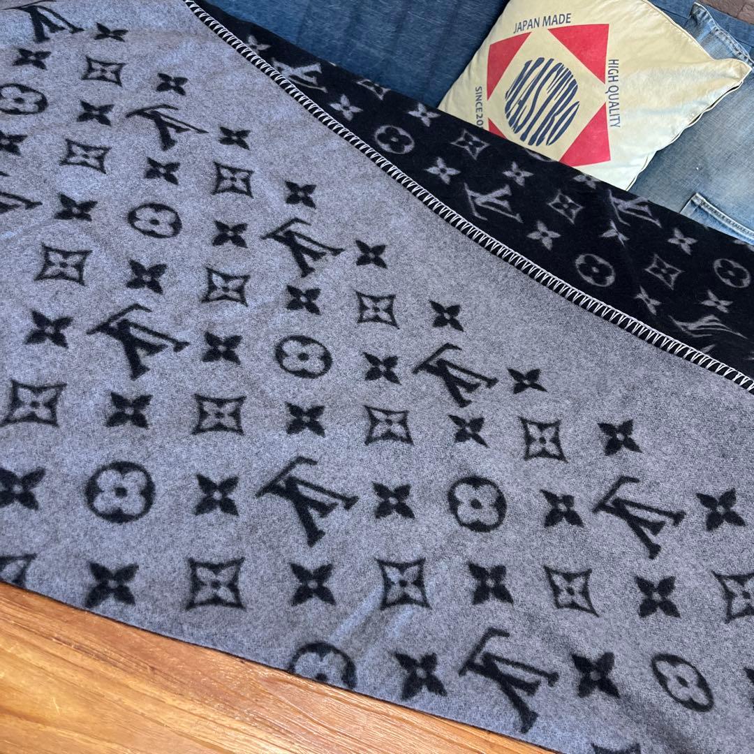 希少　ルイヴィトン　ブランケット　クヴェルテュール　モノグラム　エクリプス