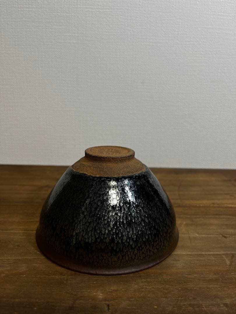 宋時代　建窯　油滴天目茶碗　宋