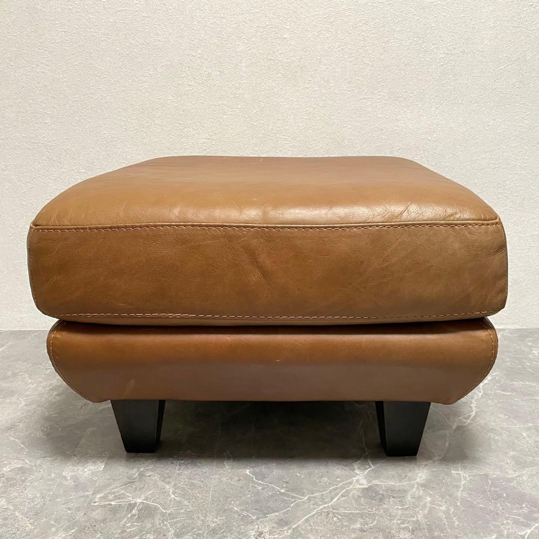 アクタス five by five 本革オットマン　スツール