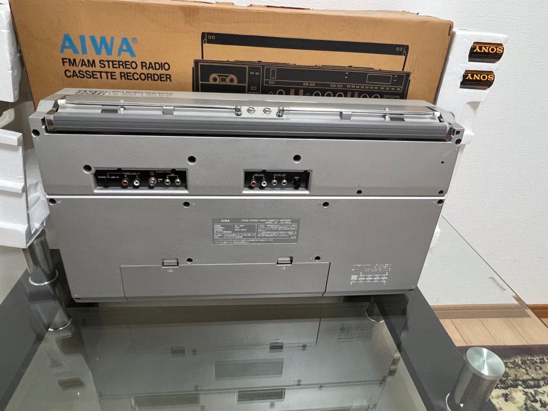 昭和レトロ◆AIWA アイワCS-J88 ラジカセ未使用近い動作品美品ビンテージ