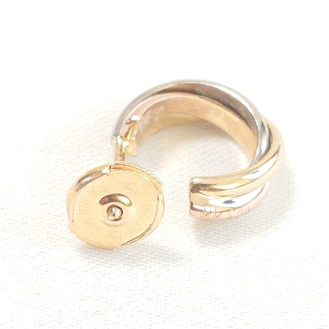 【磨き済み】カルティエ トリニティ フープ ピアス 片耳用 7284