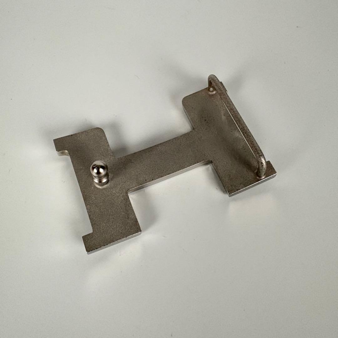 エルメス　コンスタンス　ベルト　Hバックル　レザー　リバーシブル　黒　エンジ