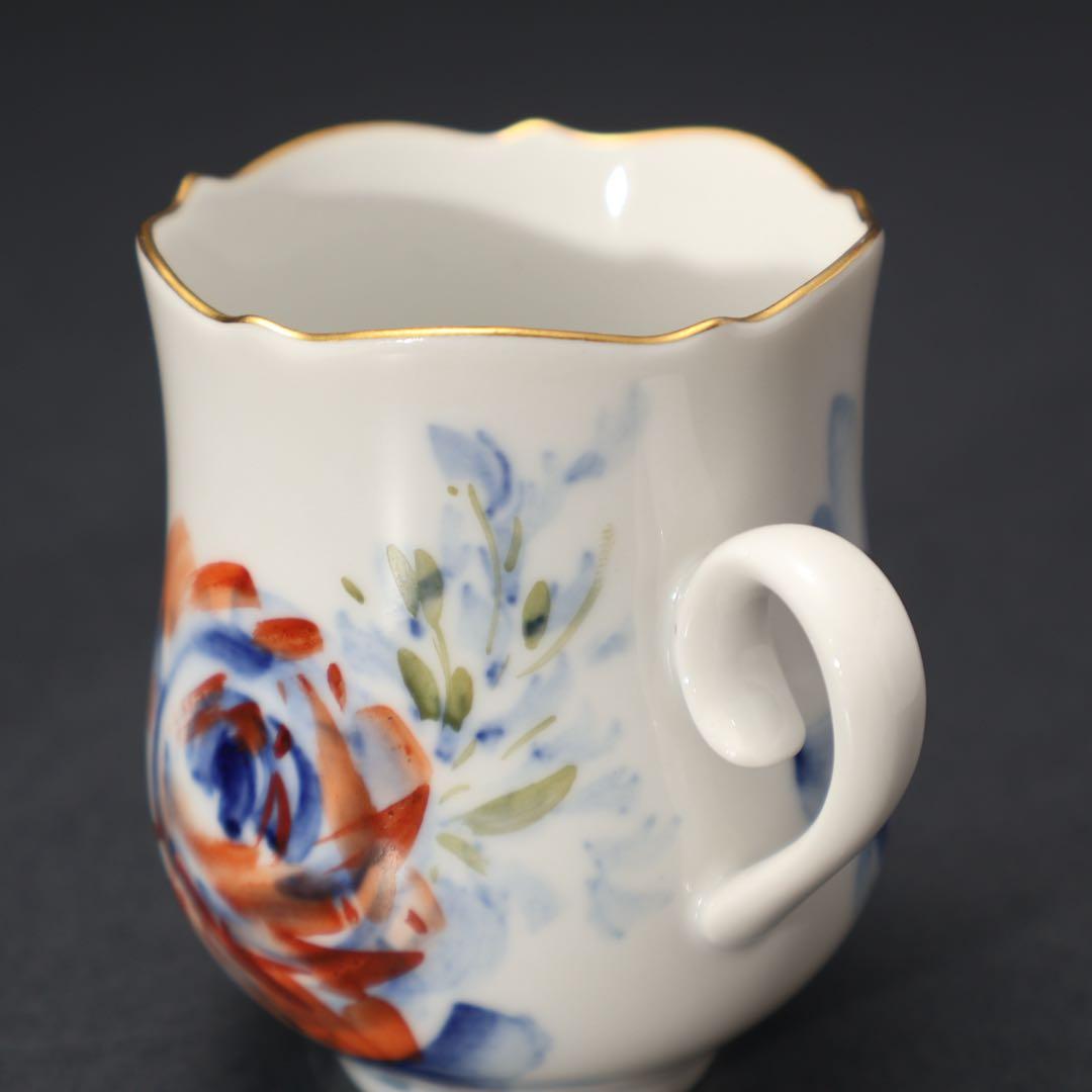 マイセン　カップ＆ソーサー６客　花　紙箱・袋付きR1552