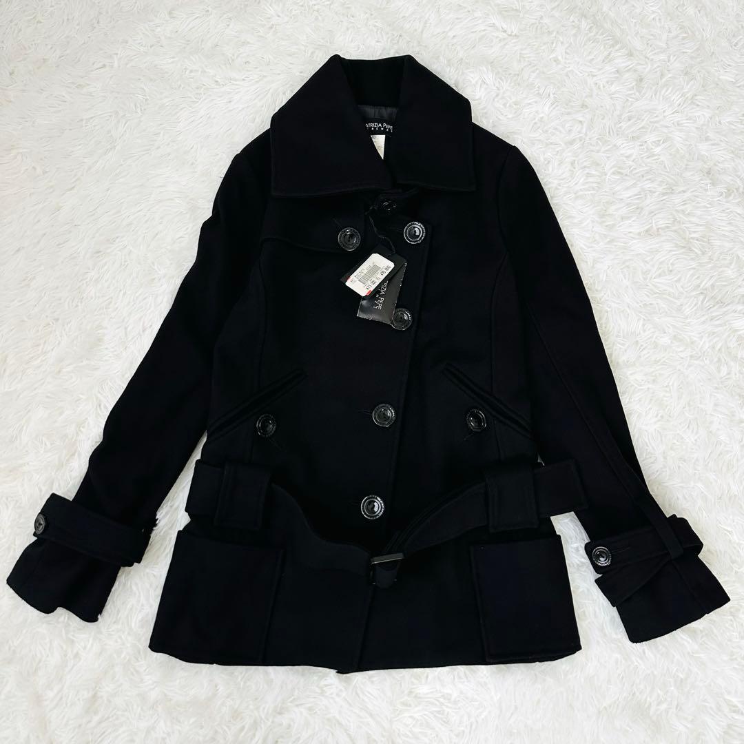 【新品未使用】PATRIZIA PEPE ピーコートMサイズ 黒