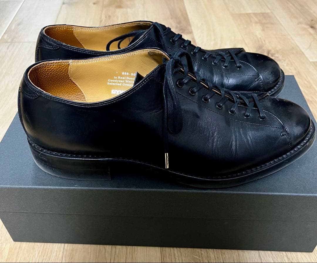 靴 BROTHER BRIDGE ALI VINTAGE CALF BLK 8.5