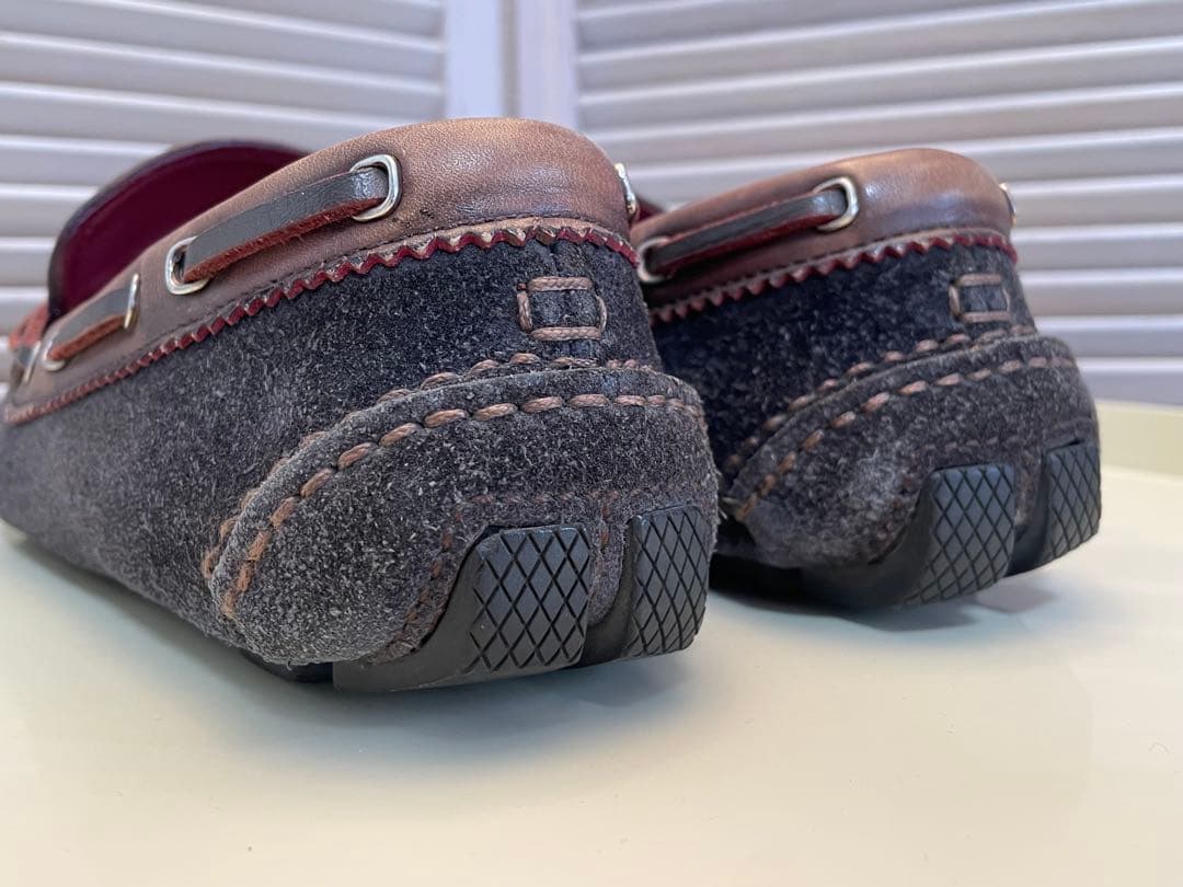 ベルルッティ カリグラフィ スエードレザー ドライビングシューズ スリッポン