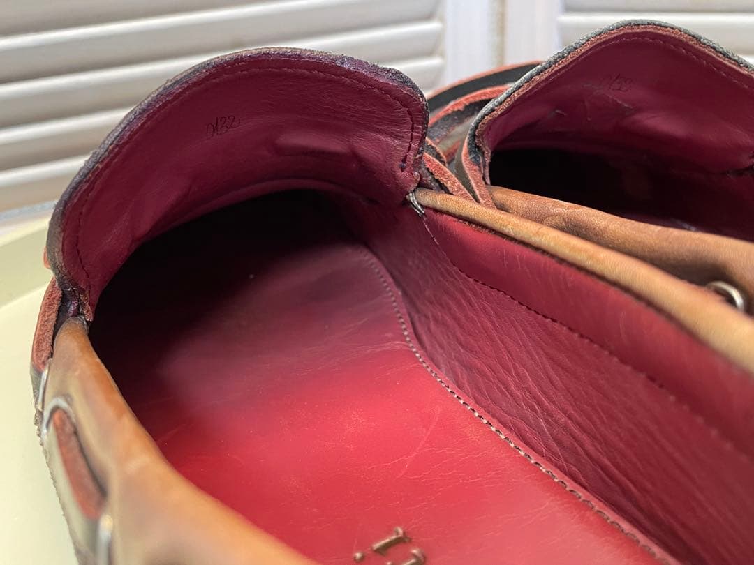 ベルルッティ カリグラフィ スエードレザー ドライビングシューズ スリッポン