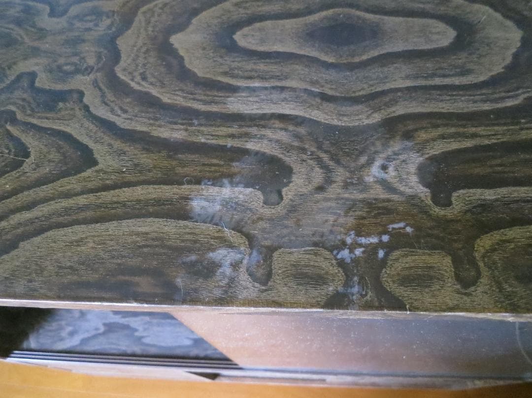 ★最終値 脚付飾り棚　ガラス戸　収納棚　木目　アンティーク家具　昭和レトロ