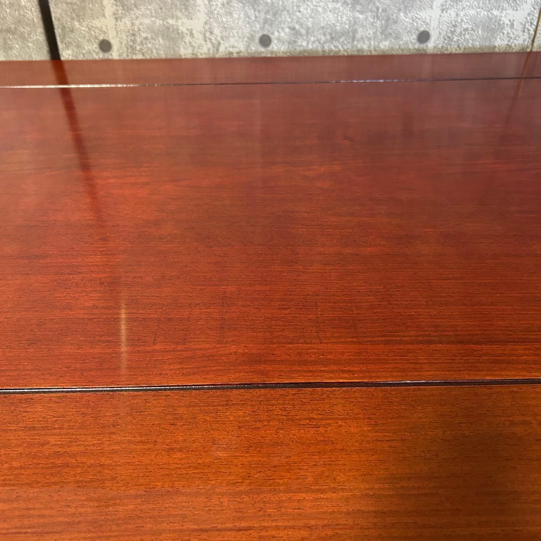 ꧁カリモク家具 karimoku꧂オールドカリモク 引出し収納付座卓 昭和レトロ