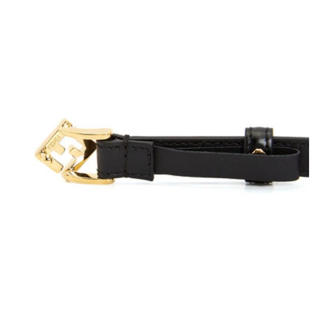 FENDI 黒 レザー ベルト 2025SS