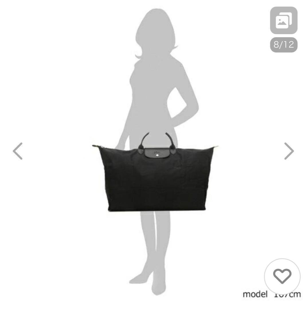 美品　LONGCHAMP プリアージュ　ボストンバッグ グリーン　ブラック 旅行