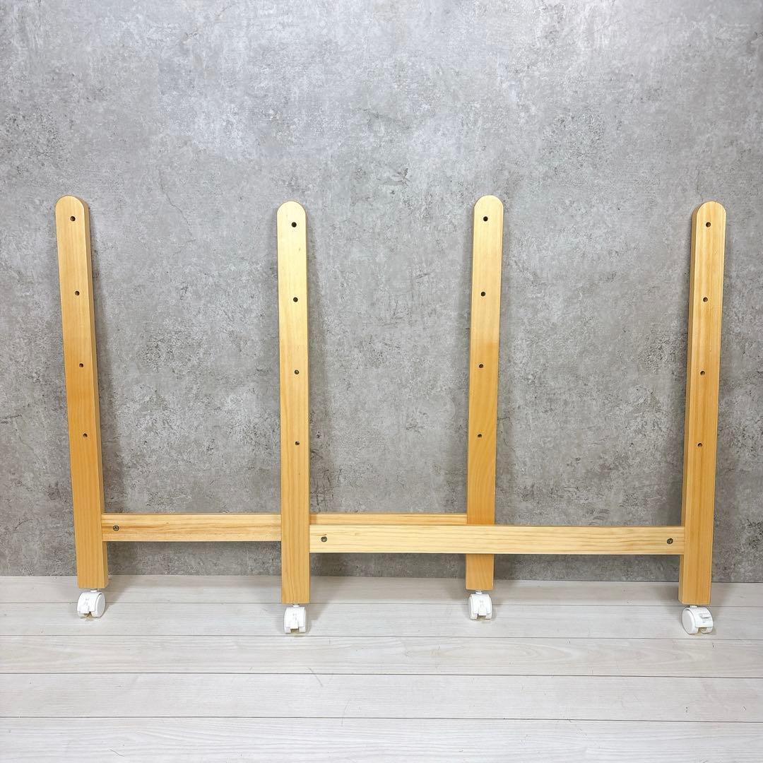 【状態良好】大和屋 yamatoyaトール Wオープン ベビーベッド ナチュラル