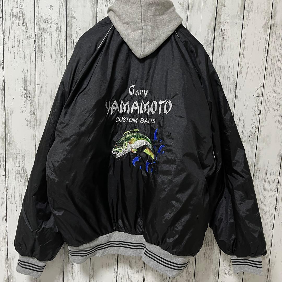 ゲーリーヤマモト 90s スタジャン ブラック ヴィンテージ Lサイズ.