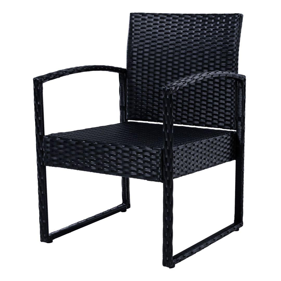 ガーデンチェアセット ブラック