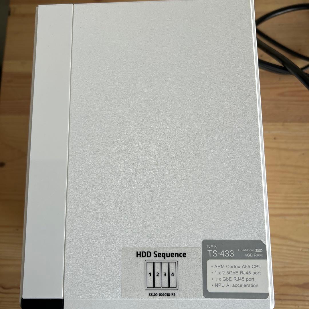 QNAP NAS TS-433 10TB 4台付
