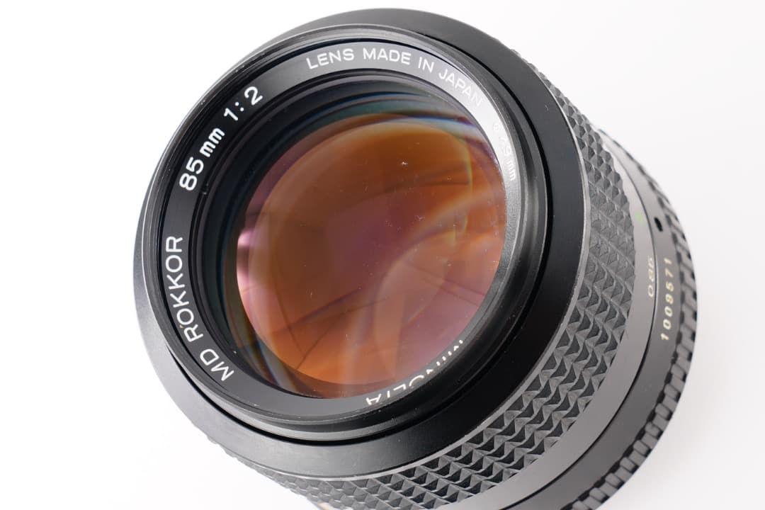 【極美品】Minolta MD ROKKOR 85mm F2 ミノルタ 571