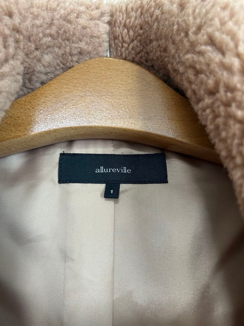 アルアバイル　ルルウィルビー ウールMIXボアピーコート