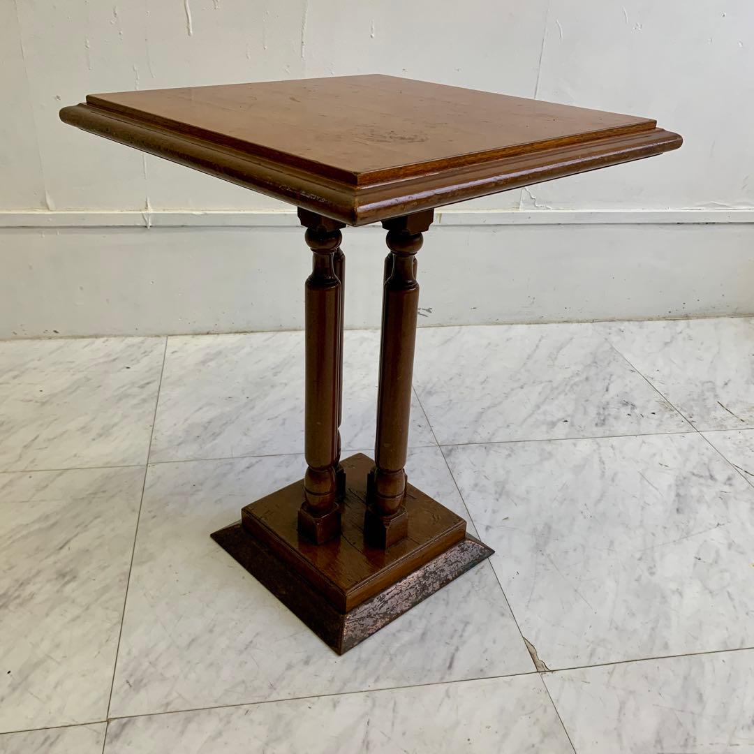 ヴィンテージ 木製 サイドテーブル レトロ 喫茶店 カフェテーブル ①