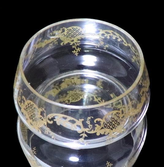 オールド・バカラ 1900年頃 金彩 ロココ調 鉢 ボウル ゴールド 茶道具