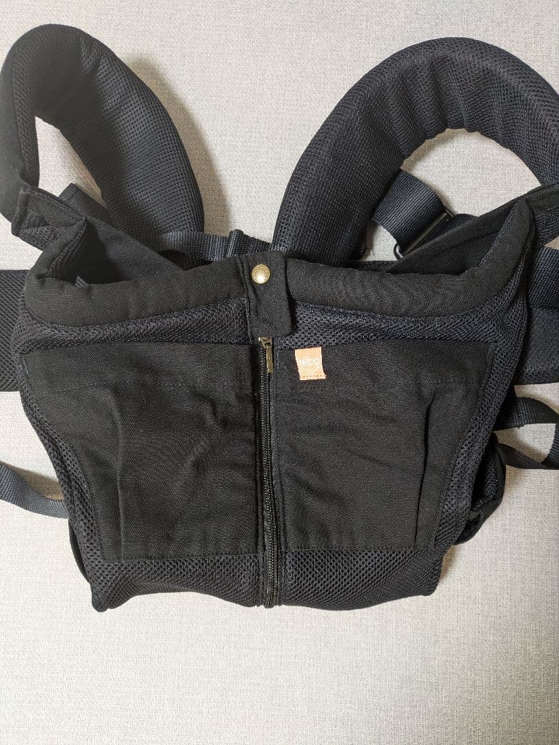 NICO 抱っこ紐 オールメッシュ ブラック