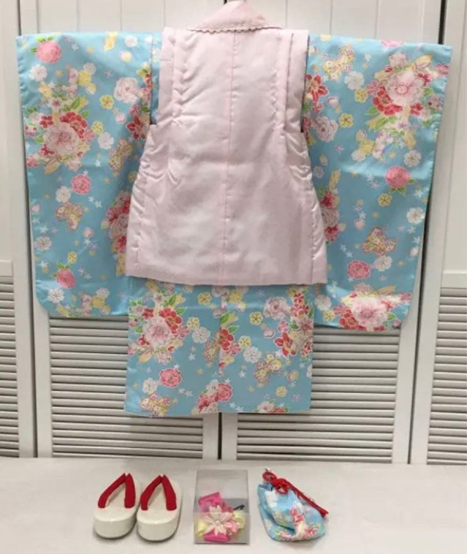 (5070) ♥ 七五三 三歳 女の子♥ 被布セット ♥