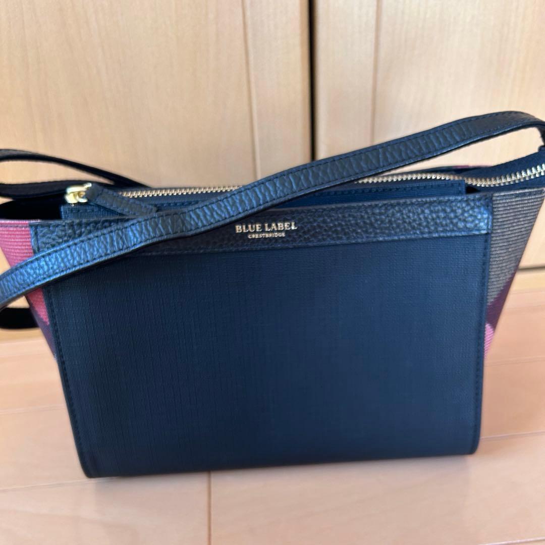 ブルーレーベル クレストブリッジPVC素材ショルダーバッグ