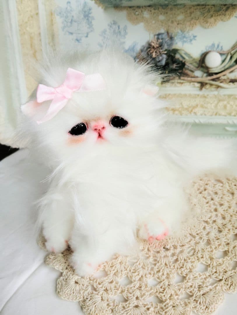 可愛いキャンディちゃん❤エキゾチック子猫ちゃん♡アートドール♡ぬいぐるみ♡