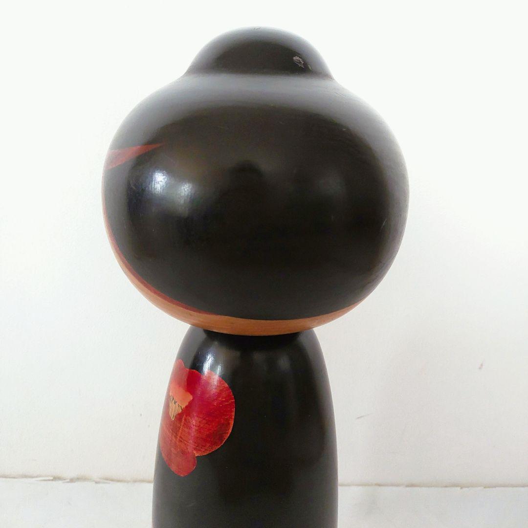 特大こけし42cm　内閣総理大臣受賞作家「渡辺正雄 寒椿B」