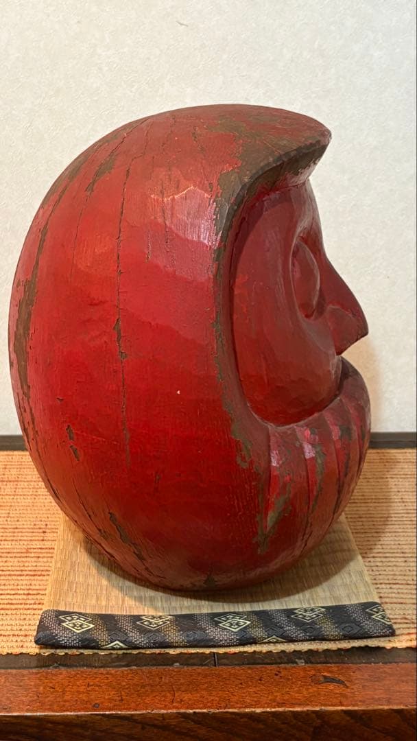 古民具　少林山だるま　だるま木型 縁起だるま　骨董　アンティーク