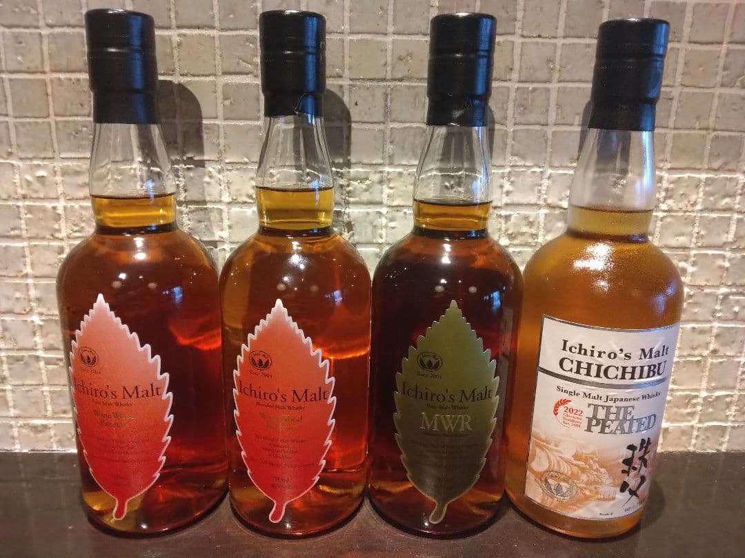 イチローズモルト　4本セット ザ ピーテッド 秩父 the peated