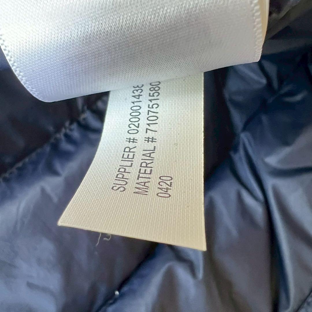 美品 Polo Ralph Lauren ライトダウンジャケット ネイビー 刺繍