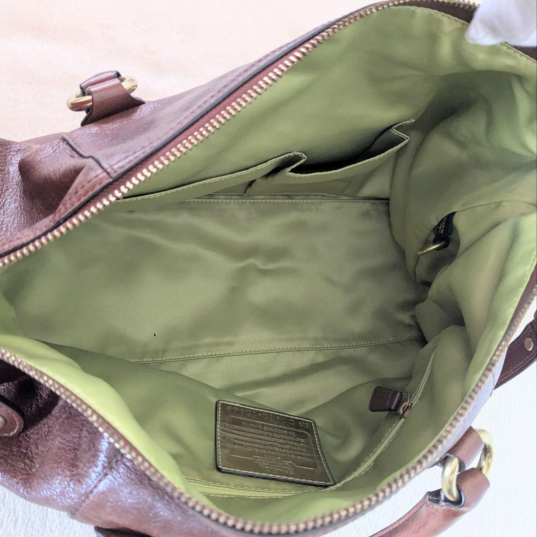 COACH マディソンサブリナ　2way ブラウン/グリーン