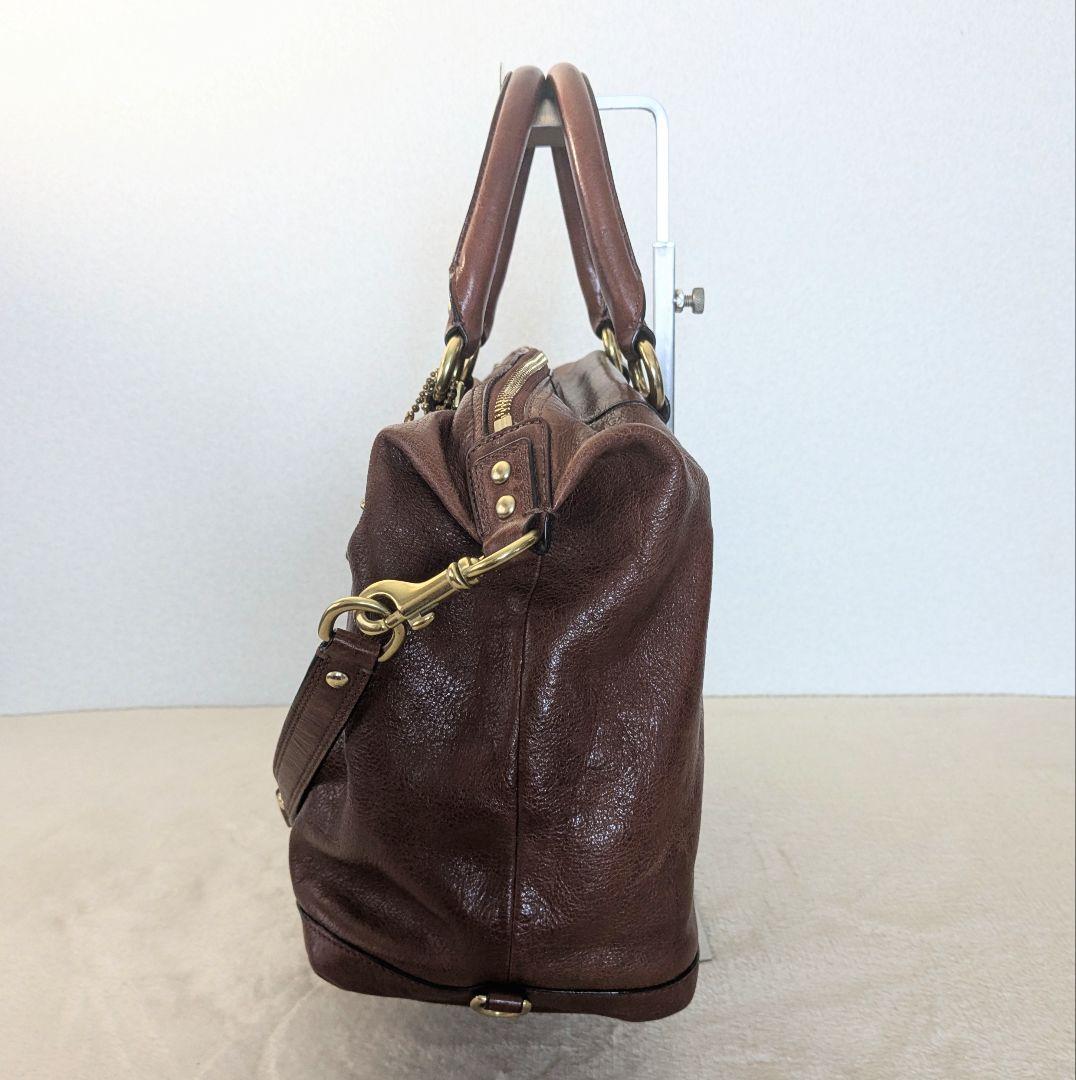 COACH マディソンサブリナ　2way ブラウン/グリーン