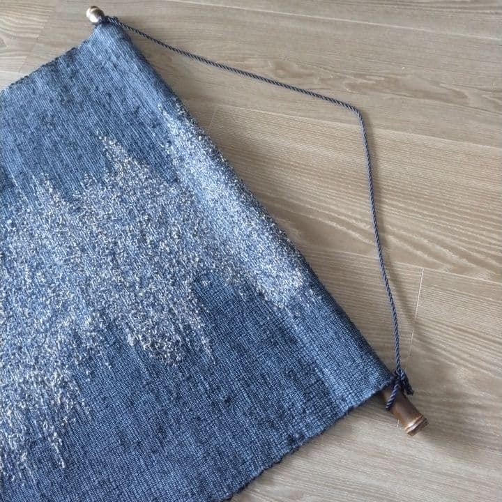 裂織り敷物⭐︎タペストリー⭐︎阪急梅田本店「全国匠の技展」購入品作品名「銀河」