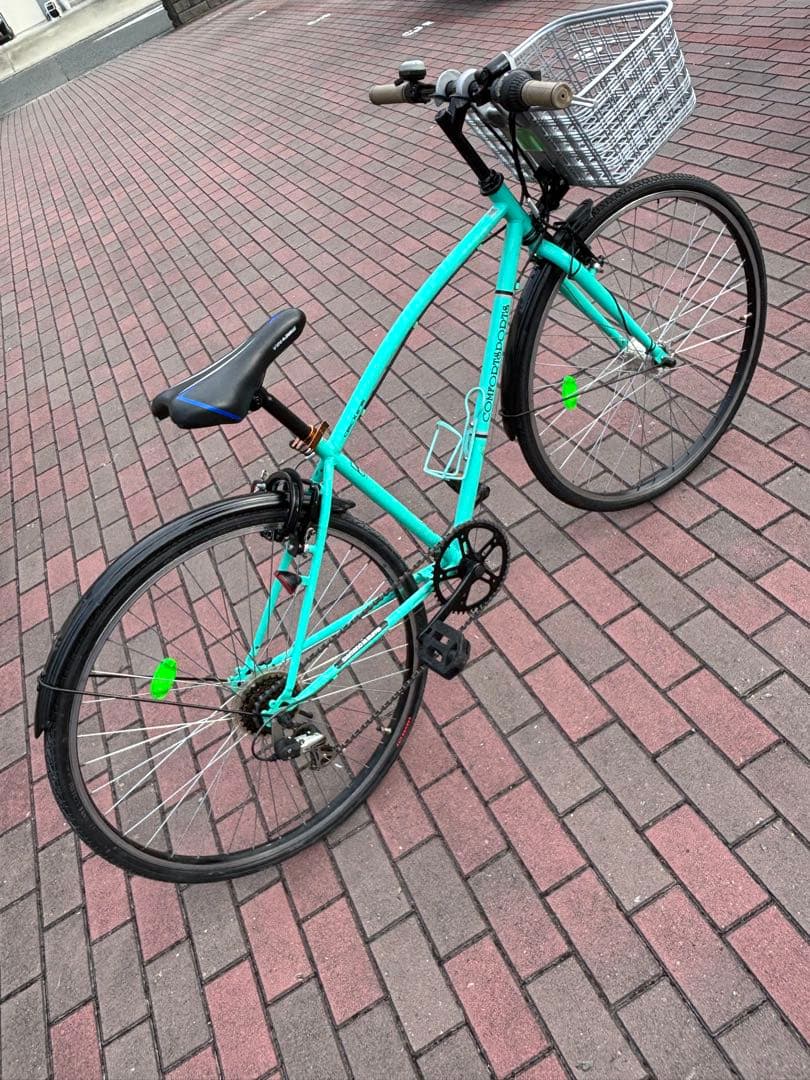 脱着前籠付きオートライト・クロスバイク(27㌅)お引き取り限定[配達可]