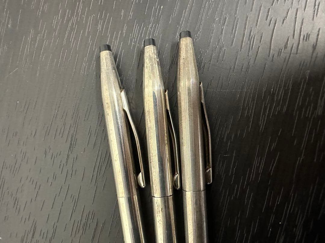 ★希少レトロ3本セット★ CROSS クロス クラシックセンチュリー シルバー